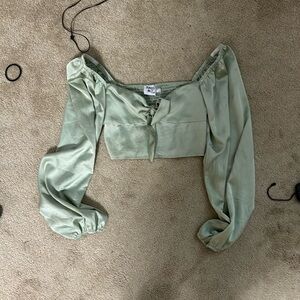 Green princess Polly top